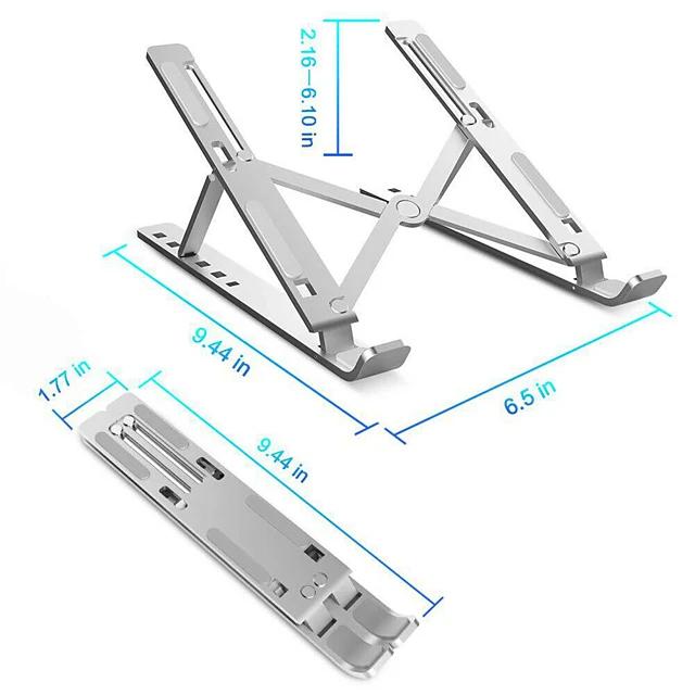Aluminum Alloy Foldable Portable Laptop Stand Laptop Stand - Tophatter Daily Deals