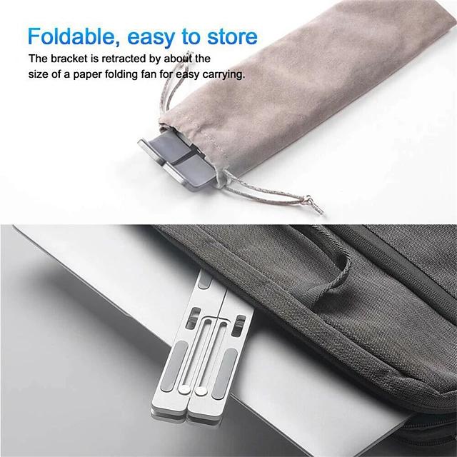 Aluminum Alloy Foldable Portable Laptop Stand Laptop Stand - Tophatter Daily Deals