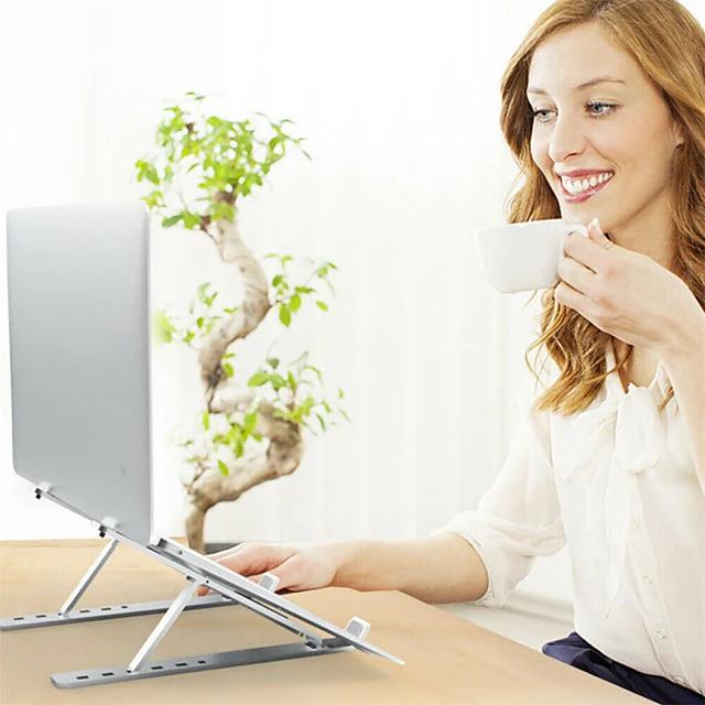 Aluminum Alloy Foldable Portable Laptop Stand Laptop Stand - Tophatter Daily Deals