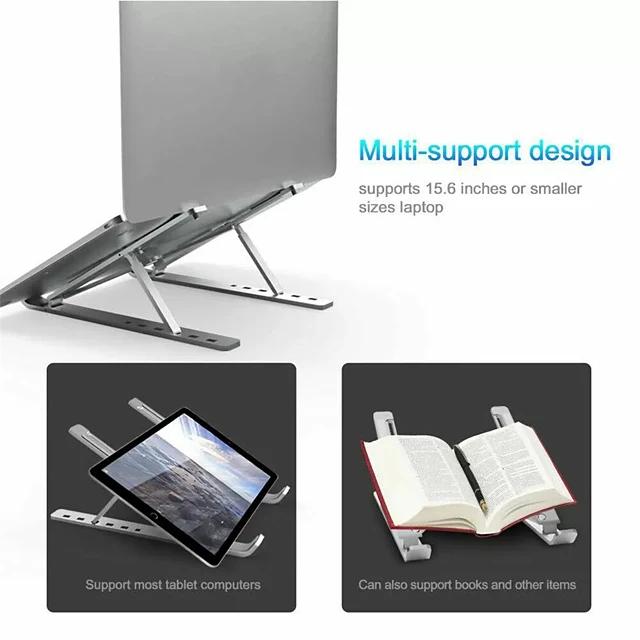 Aluminum Alloy Foldable Portable Laptop Stand Laptop Stand - Tophatter Daily Deals