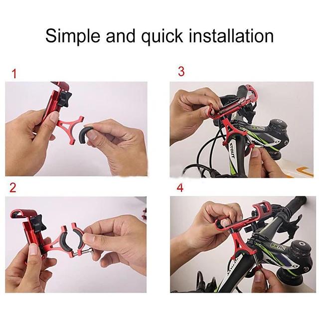 Aluminum Alloy Motorcycle Mobile Phone Holder Phone Holder - Tophatter Daily Deals