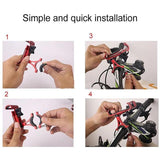 Aluminum Alloy Motorcycle Mobile Phone Holder Phone Holder - Tophatter Daily Deals