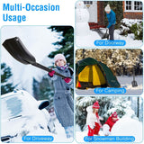 Aluminum Snow Shovel Portable Lightweight Camping Garden Beach Shovel Home Improvement - Tophatter Daily Deals