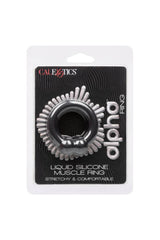 Cal Exotics - Alpha - Liquid Silicone Muscle Ring - Black Sex Toy - Tophatter Daily Deals