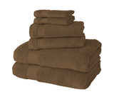 Amadeus Luxury Turkish Cotton Premium 6 Pc Towel Set Mocha Bath Towel - Tophatter Daily Deals