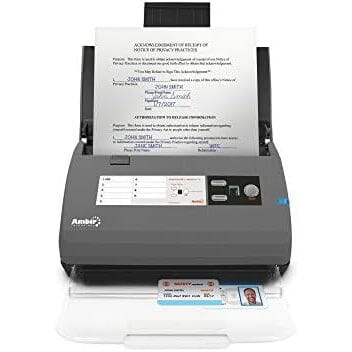 Ambir ImageScan Pro 820ix 20ppm High-Speed ADF Scanner for Windows PC and Mac