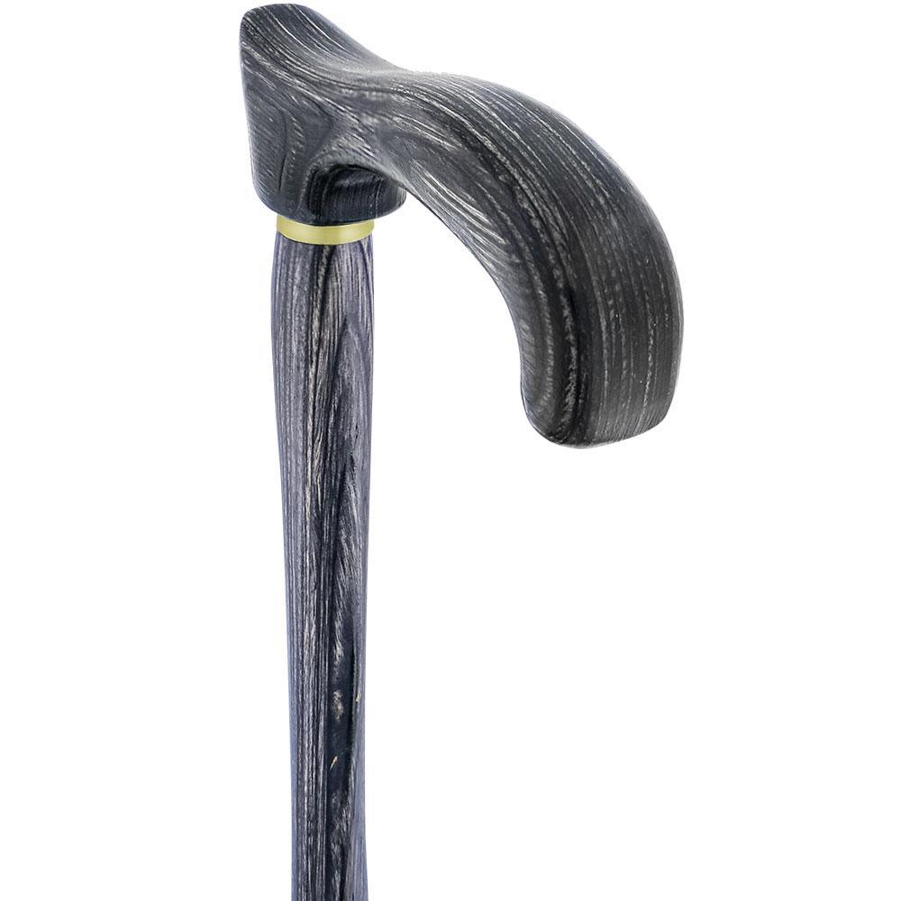 USA-Made Twisted Blackwood Cane: Stylish Colorwood Laminate Wooden Colortone Walking Canes - Tophatter Daily Deals