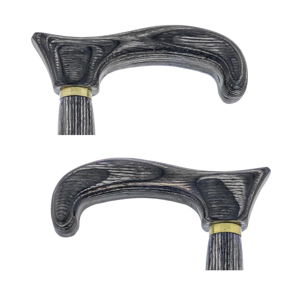 USA-Made Twisted Blackwood Cane: Stylish Colorwood Laminate Wooden Colortone Walking Canes - Tophatter Daily Deals