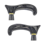 USA-Made Twisted Blackwood Cane: Stylish Colorwood Laminate Wooden Colortone Walking Canes - Tophatter Daily Deals