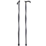 USA-Made Twisted Blackwood Cane: Stylish Colorwood Laminate Wooden Colortone Walking Canes - Tophatter Daily Deals