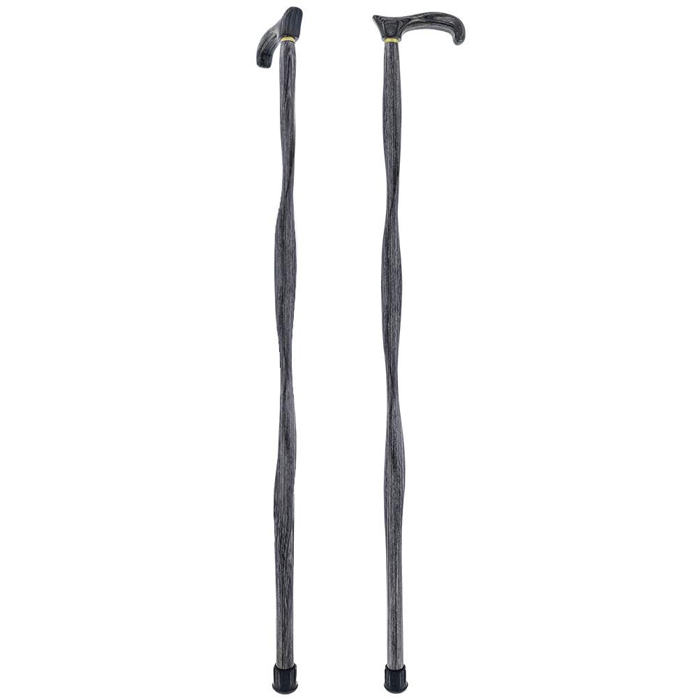 USA-Made Twisted Blackwood Cane: Stylish Colorwood Laminate Wooden Colortone Walking Canes - Tophatter Daily Deals