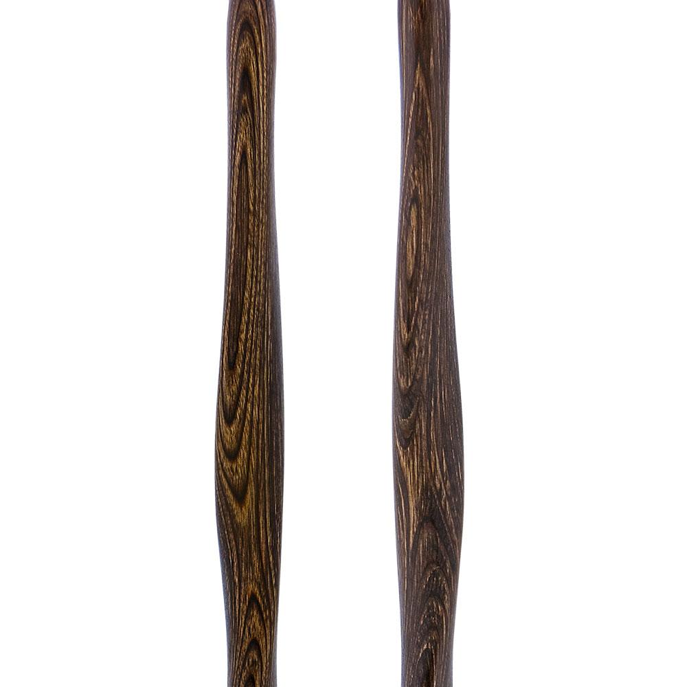 USA-Made Twisted Brown Derby Cane: Unique Colorwood Laminate Wooden Colortone Walking Canes - Tophatter Daily Deals