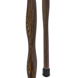 USA-Made Twisted Brown Derby Cane: Unique Colorwood Laminate Wooden Colortone Walking Canes - Tophatter Daily Deals
