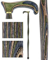 USA-Made Twisted Camo Cane: Stylish Colorwood Laminate Wooden Colortone Walking Canes - Tophatter Daily Deals