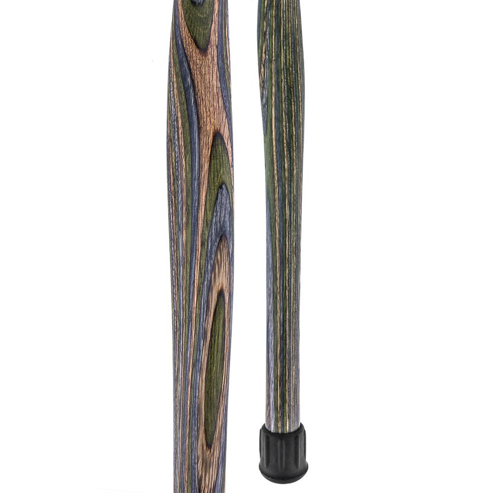 USA-Made Twisted Camo Cane: Stylish Colorwood Laminate Wooden Colortone Walking Canes - Tophatter Daily Deals