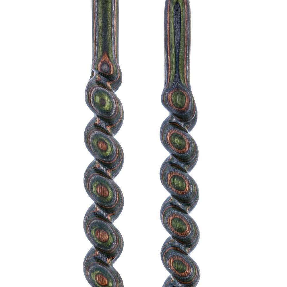 USA-Made Twisted Spiral Cane: Camo Durable Colorwood Laminate Wooden Colortone Walking Canes - Tophatter Daily Deals