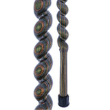 USA-Made Twisted Spiral Cane: Camo Durable Colorwood Laminate Wooden Colortone Walking Canes - Tophatter Daily Deals
