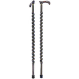 USA-Made Twisted Spiral Cane: Camo Durable Colorwood Laminate Wooden Colortone Walking Canes - Tophatter Daily Deals