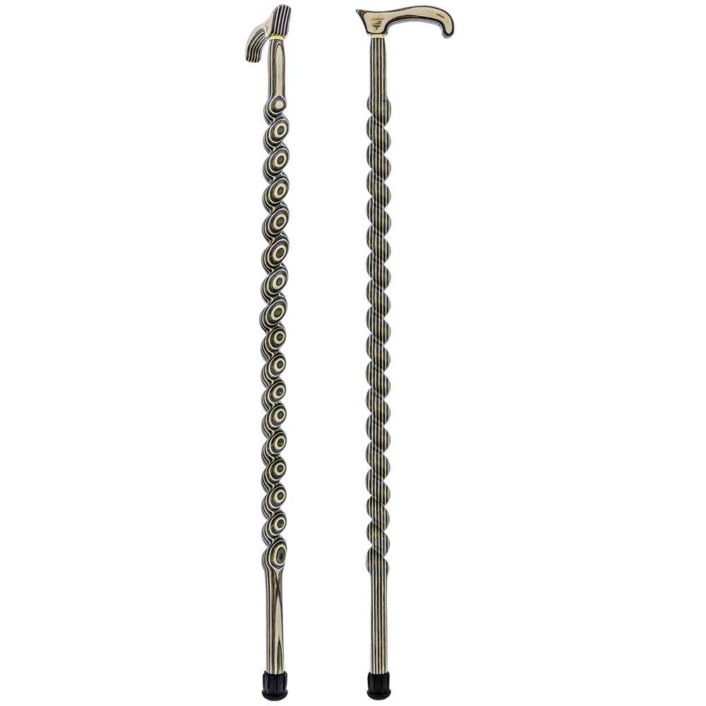 USA-Made Twisted Spiral Cane: Field & Stream Durable Laminate Wooden Colortone Walking Canes - Tophatter Daily Deals