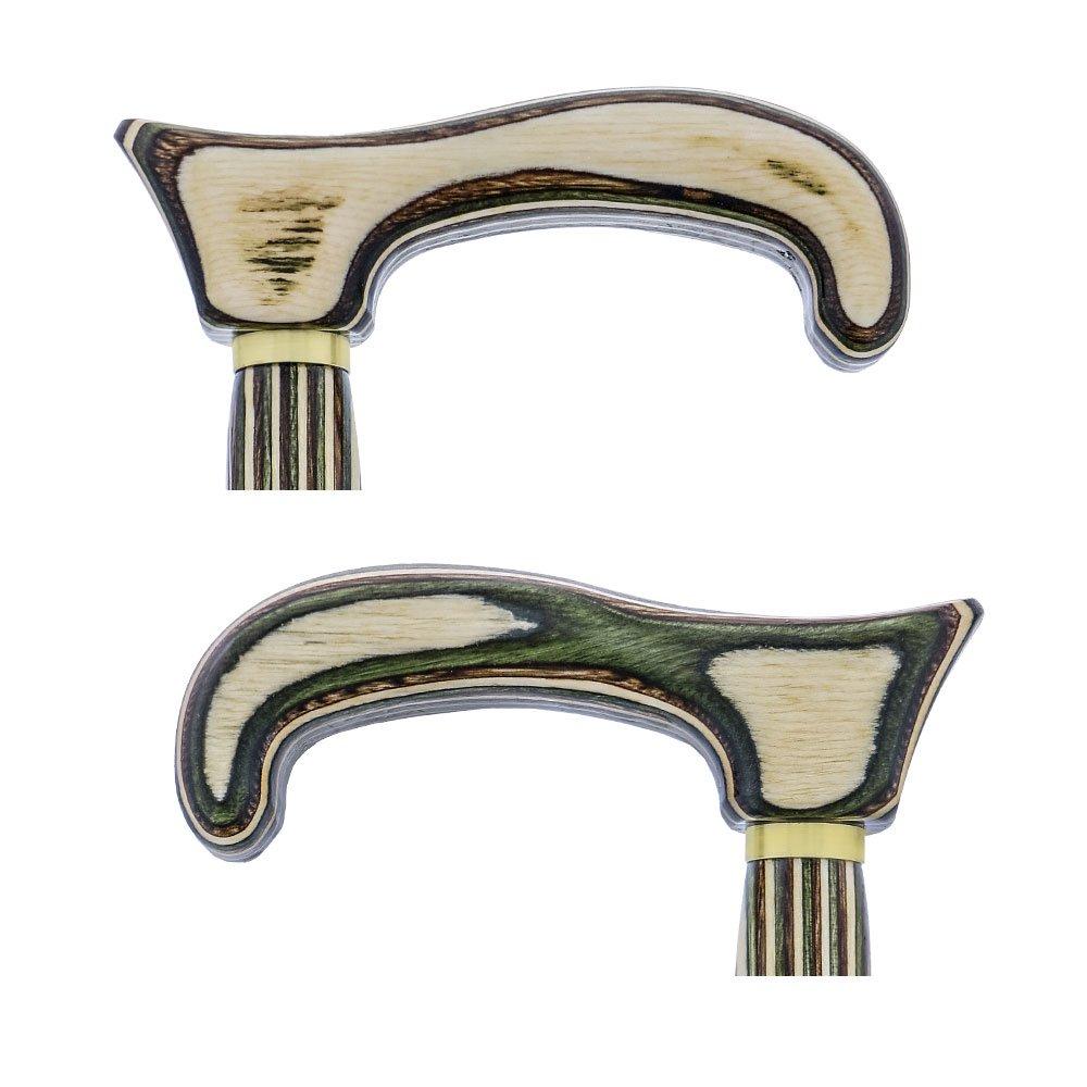 USA-Made Twisted Spiral Cane: Field & Stream Durable Laminate Wooden Colortone Walking Canes - Tophatter Daily Deals