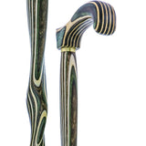 USA-Made Twisted Field & Stream Cane: Colorwood Laminate Wooden Colortone Walking Canes - Tophatter Daily Deals