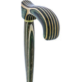 USA-Made Twisted Field & Stream Cane: Colorwood Laminate Wooden Colortone Walking Canes - Tophatter Daily Deals
