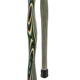 USA-Made Twisted Field & Stream Cane: Colorwood Laminate Wooden Colortone Walking Canes - Tophatter Daily Deals