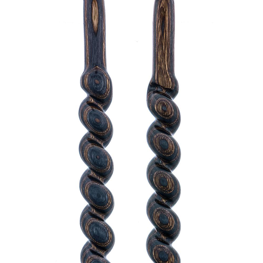 USA-Made Twisted Spiral Cane: Gunstock Brown Durable Laminate Wooden Colortone Walking Canes - Tophatter Daily Deals