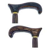 USA-Made Twisted Spiral Cane: Gunstock Brown Durable Laminate Wooden Colortone Walking Canes - Tophatter Daily Deals