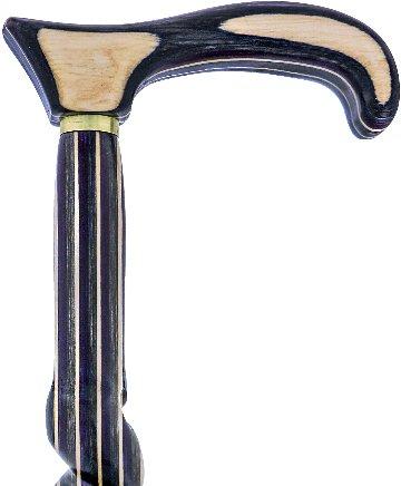 Highlander Purple Colortone Classic Rope Twist Derby Handle Walking Cane With laminate Birchwood Sha Wooden Colortone Walking Canes - Tophatter Daily Deals