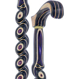 Highlander Purple Colortone Classic Rope Twist Derby Handle Walking Cane With laminate Birchwood Sha Wooden Colortone Walking Canes - Tophatter Daily Deals