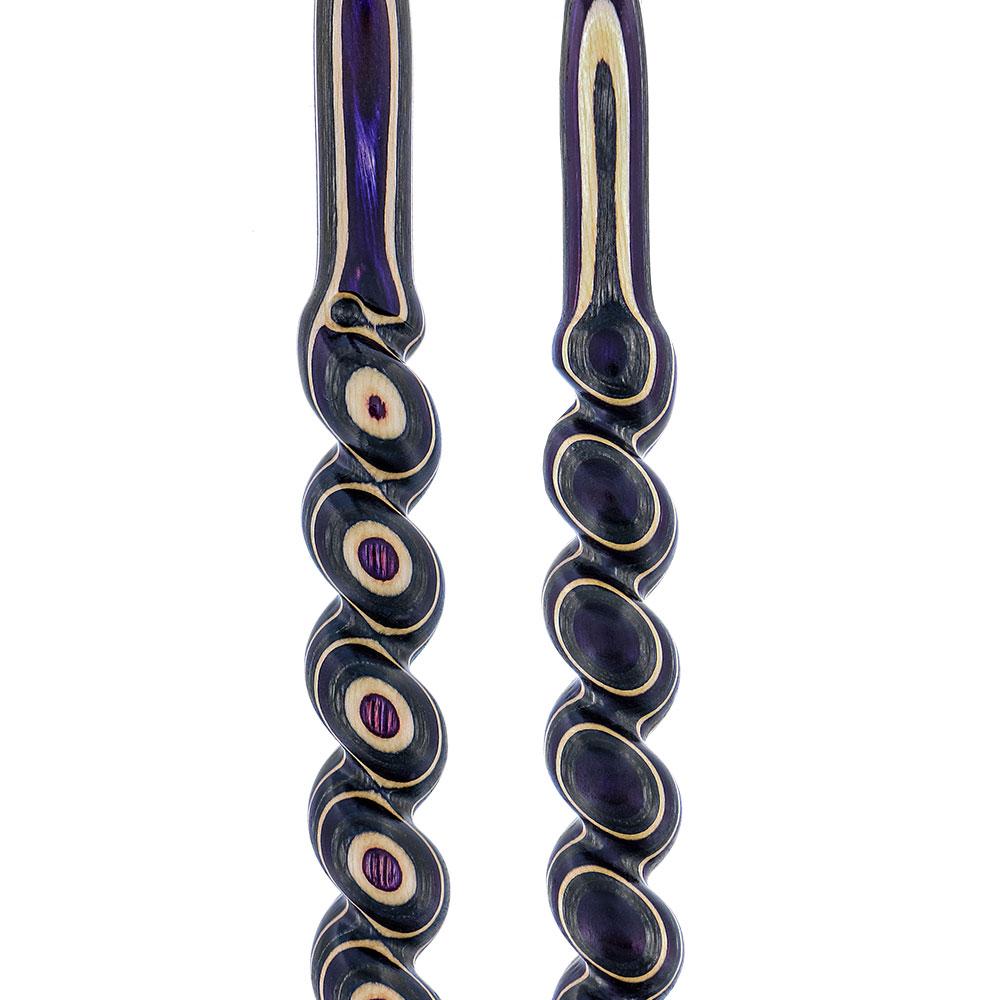 Highlander Purple Colortone Classic Rope Twist Derby Handle Walking Cane With laminate Birchwood Sha Wooden Colortone Walking Canes - Tophatter Daily Deals