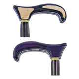 Highlander Purple Colortone Classic Rope Twist Derby Handle Walking Cane With laminate Birchwood Sha Wooden Colortone Walking Canes - Tophatter Daily Deals