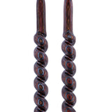 USA-Made Twisted Spiral Cane: Rustic Red Durable Laminate Wooden Colortone Walking Canes - Tophatter Daily Deals