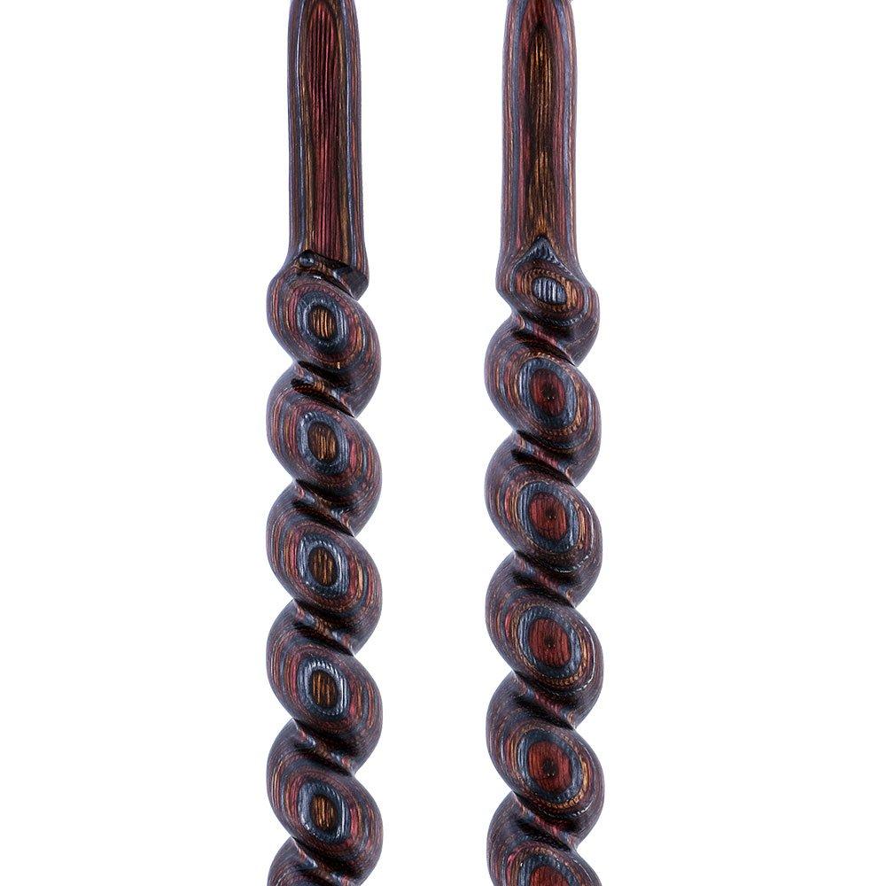 USA-Made Twisted Spiral Cane: Rustic Red Durable Laminate Wooden Colortone Walking Canes - Tophatter Daily Deals