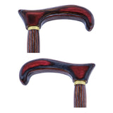 USA-Made Twisted Spiral Cane: Rustic Red Durable Laminate Wooden Colortone Walking Canes - Tophatter Daily Deals