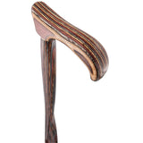 USA-Made Twisted Rustic Red Cane: Unique Colorwood Laminate Wooden Colortone Walking Canes - Tophatter Daily Deals