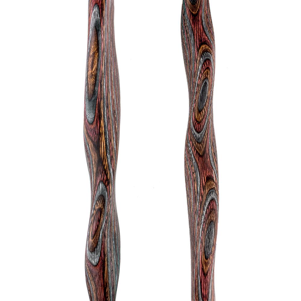 USA-Made Twisted Rustic Red Cane: Unique Colorwood Laminate Wooden Colortone Walking Canes - Tophatter Daily Deals