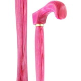 USA-Made Twisted Chic Pink Cane: Vibrant Colorwood Laminate Wooden Colortone Walking Canes - Tophatter Daily Deals
