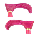 USA-Made Twisted Chic Pink Cane: Vibrant Colorwood Laminate Wooden Colortone Walking Canes - Tophatter Daily Deals