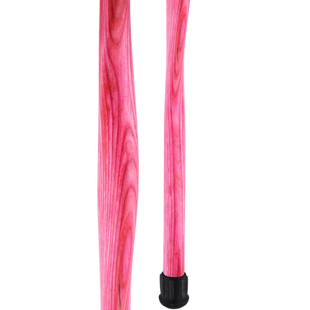 USA-Made Twisted Chic Pink Cane: Vibrant Colorwood Laminate Wooden Colortone Walking Canes - Tophatter Daily Deals