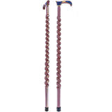 USA-Made Patriotic Twisted Spiral Cane: Red, White & Blue Wooden Colortone Walking Canes - Tophatter Daily Deals