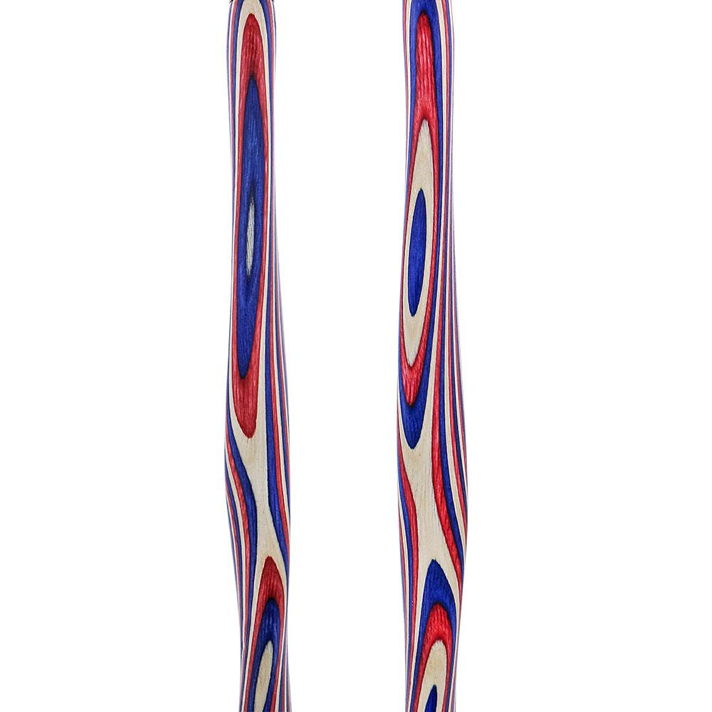 USA-Made Patriotic Twist Cane: Red, White & Blue Laminate Wooden Colortone Walking Canes - Tophatter Daily Deals