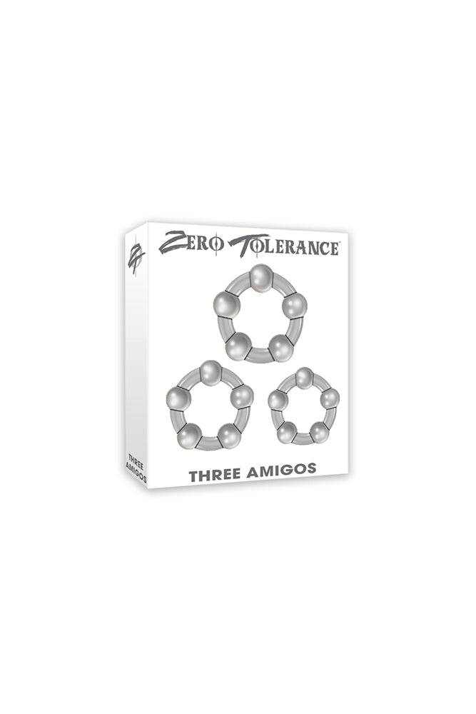 Zero Tolerance - Three Amigos Cock Ring Set - Clear Sex Toy - Tophatter Daily Deals