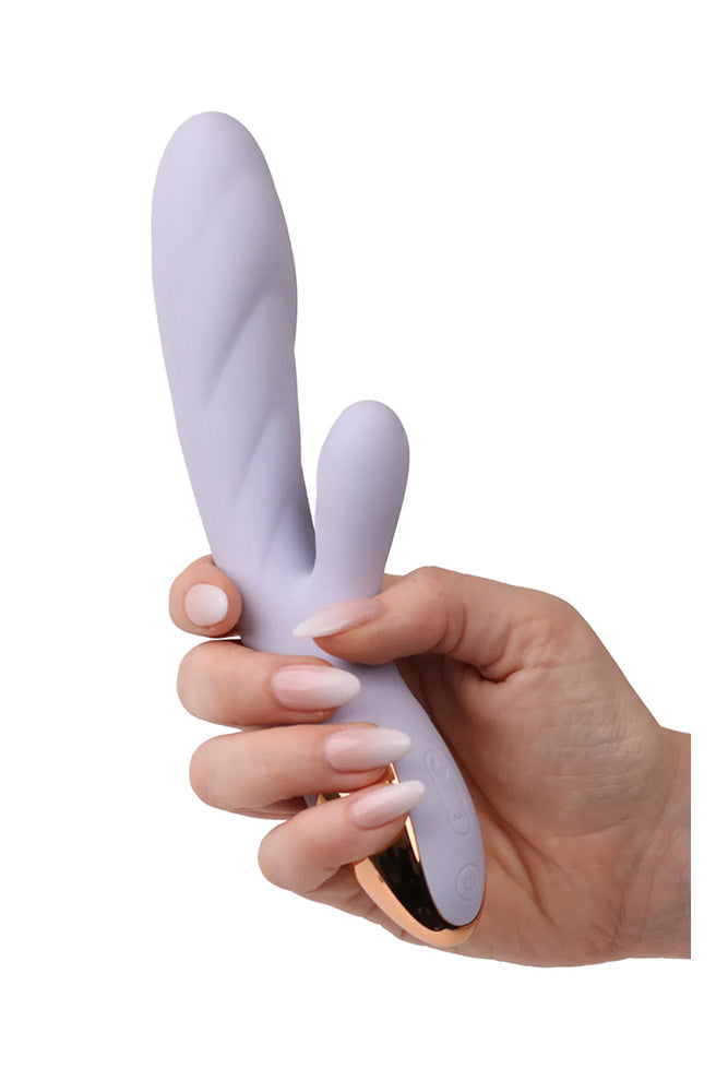 Amour - Dual Stimulation Warming Vibrator Lilac Sex Toy - Tophatter Daily Deals
