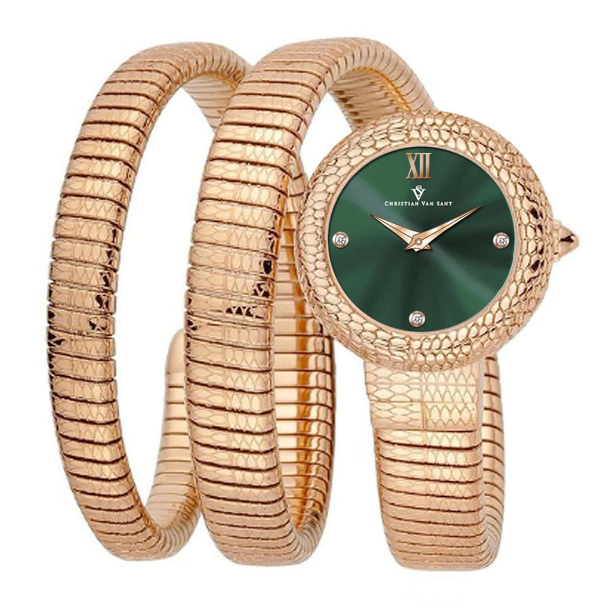 Christian Van Sant Women's Naga // CV0895 Green Watches - Tophatter Daily Deals