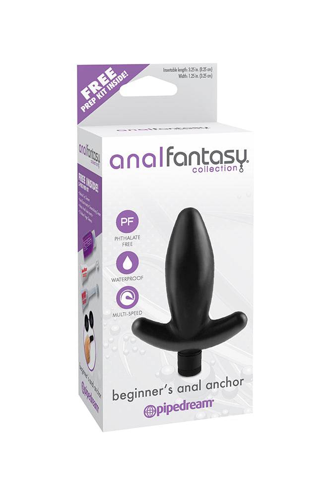 Pipedream - Anal Fantasy - Beginner's Anal Anchor Vibrating Butt Plug - Black Sex Toy - Tophatter Daily Deals