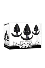 Evolved - Anal Delights Training Plug Kit - Black Sex Toy - Tophatter Daily Deals