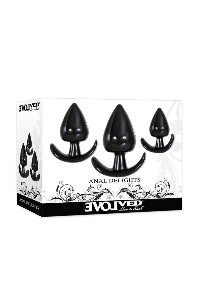 Evolved - Anal Delights Training Plug Kit - Black Sex Toy - Tophatter Daily Deals