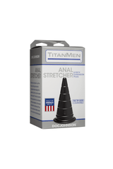 Doc Johnson - TitanMen - Anal Stretcher 6 Inch Cone Plug - Black Sex Toy - Tophatter Daily Deals